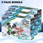 Wham-O Snowman Kit, Snowman DIY Craft Kit Includes 16pcs Foam Pieces, 1pc Plastic Snow Shaper and 20pcs Plastic Stakes, Creative Snowman Decorating Kit for Kids - Panda / Mermaid