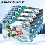 Wham-O Snowman Kit, Snowman DIY Craft Kit Includes 16pcs Foam Pieces, 1pc Plastic Snow Shaper and 20pcs Plastic Stakes, Creative Snowman Decorating Kit for Kids - Panda / Mermaid