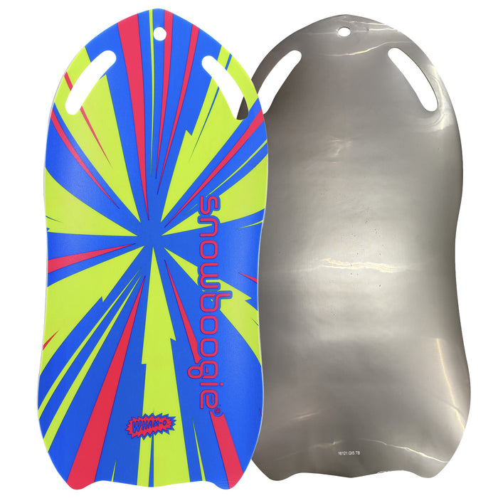 Wham-O Snowboogie Snow Sled - 37" Single Rider Roll Up Air Slick Winter Sled (Graffiti/Line pattern)