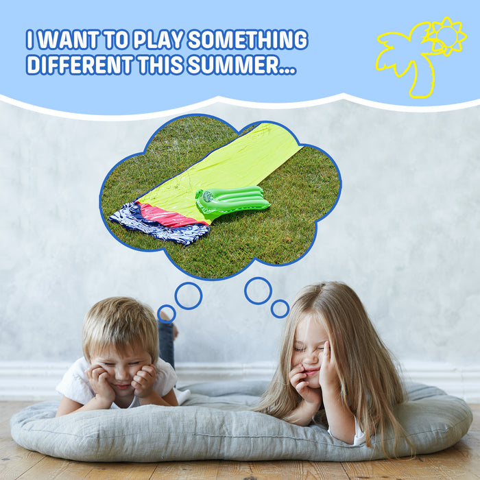 Wham-O Slip N Slide Water Slide with Slide Boogie, 16ft Outdoor Backyard Slip and Slide Super Slip Waterslide for Kids Ages 5-12