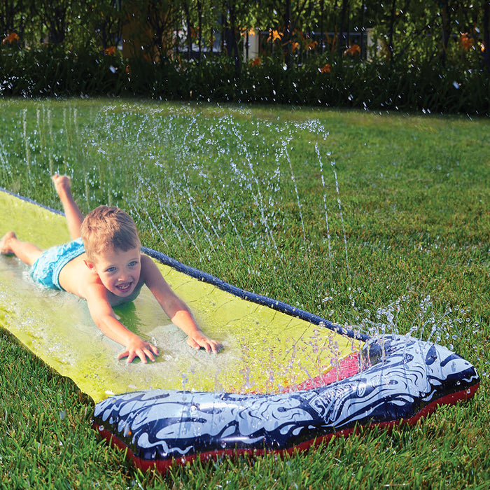 Wham-O Slip N Slide Water Slide with Slide Boogie, 16ft Outdoor Backyard Slip and Slide Super Slip Waterslide for Kids Ages 5-12