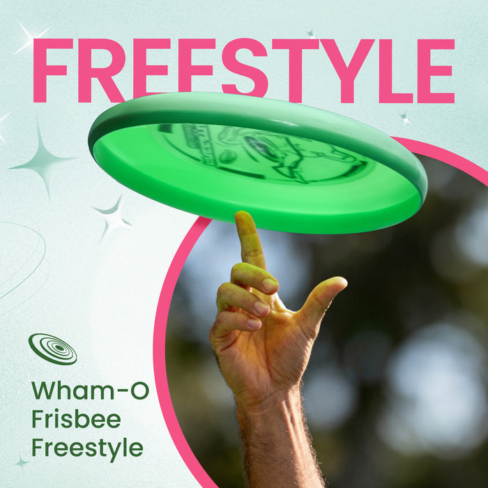 Wham-O Frisbee Freestyle Disc 160g, 10.5 Inch, Durable and Flexible PE for Outdoor Beach, Family Fun