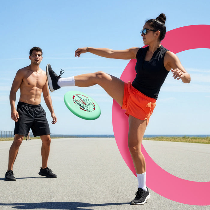 Wham-O Frisbee Freestyle Disc 160g, 10.5 Inch, Durable and Flexible PE for Outdoor Beach, Family Fun