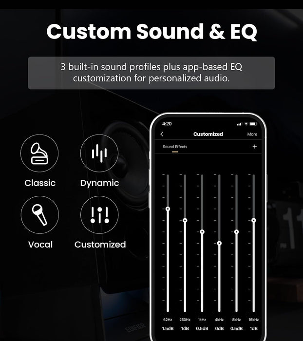 Edifier R20BT Computer Speakers, Touch Controls, AUX & USB-C Inputs