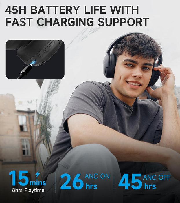 Edifier W800BT Pro Hybrid Active Noise Cancelling Over Ear Headphone