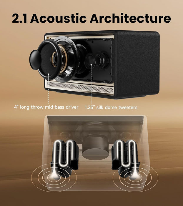Edifier ES300 Bluetooth Desktop Speaker, 60W RMS, Ambient Lights