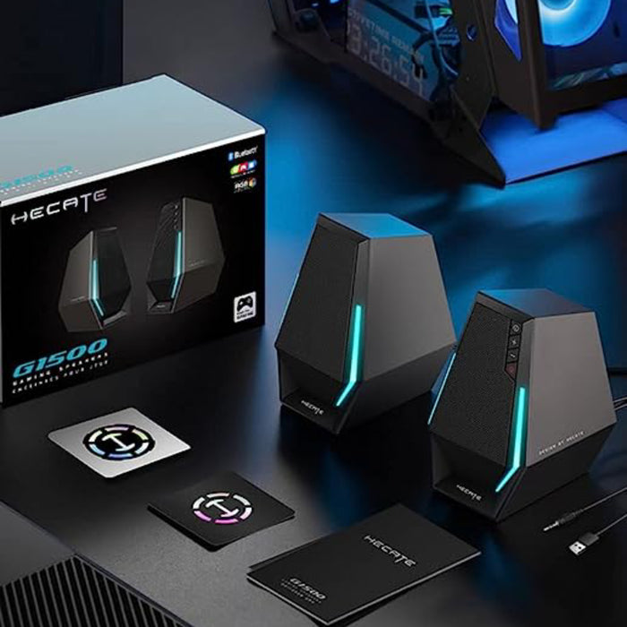 Edifier G1500 Computer Speakers, Hecate Gaming Speakers with RGB, Black