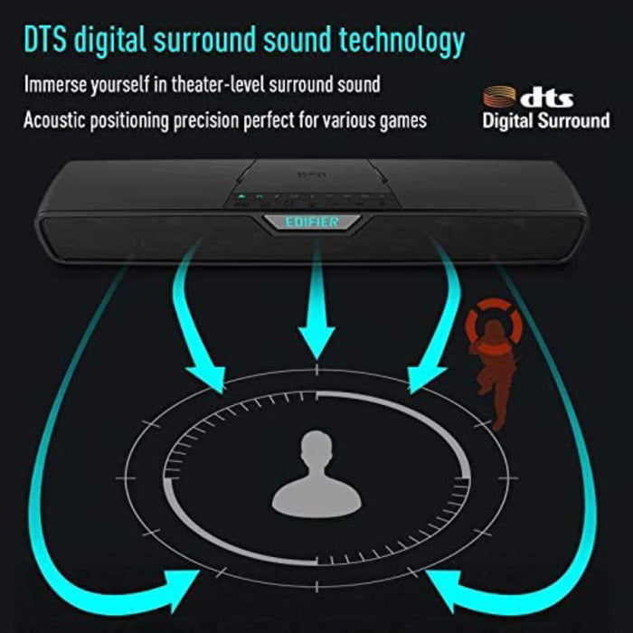Edifier G7000 Wireless Subwoofer Gaming Bluetooth Speaker DTS Surround Sound RGB Lighting Effects Supports Gaming Music Movie