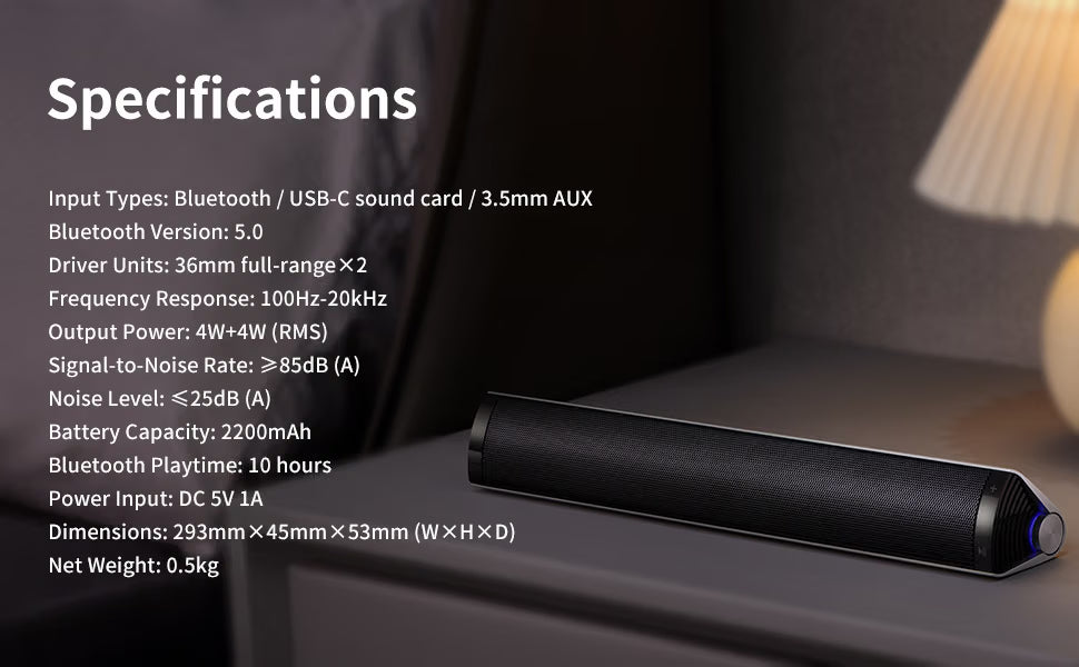 Edifier MF200 USB Powered Multimedia Bluetooth Soundbar – Silver