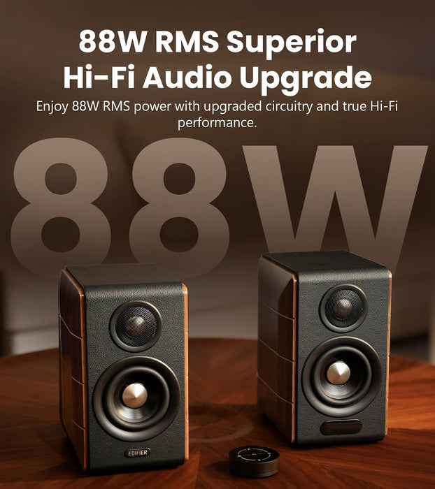 Edifier S880DB MKII Hi-Fi Bookshelf Speakers, 88W RMS