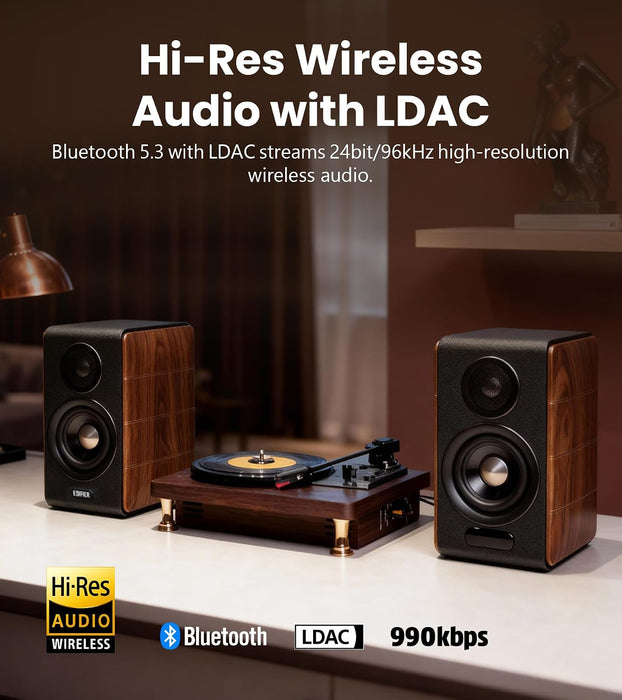 Edifier S880DB MKII Hi-Fi Bookshelf Speakers, 88W RMS