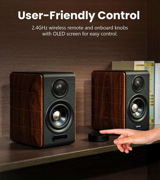 Edifier S880DB MKII Hi-Fi Bookshelf Speakers, 88W RMS