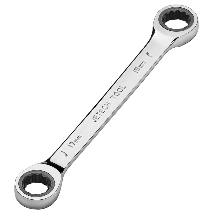 Double Box End Ratchet Wrench 17x19mm