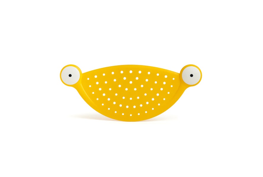 VENTRAY Home Monsters Pasta Strainer, Pot Strainers for Kitchen Gifts, Yellow