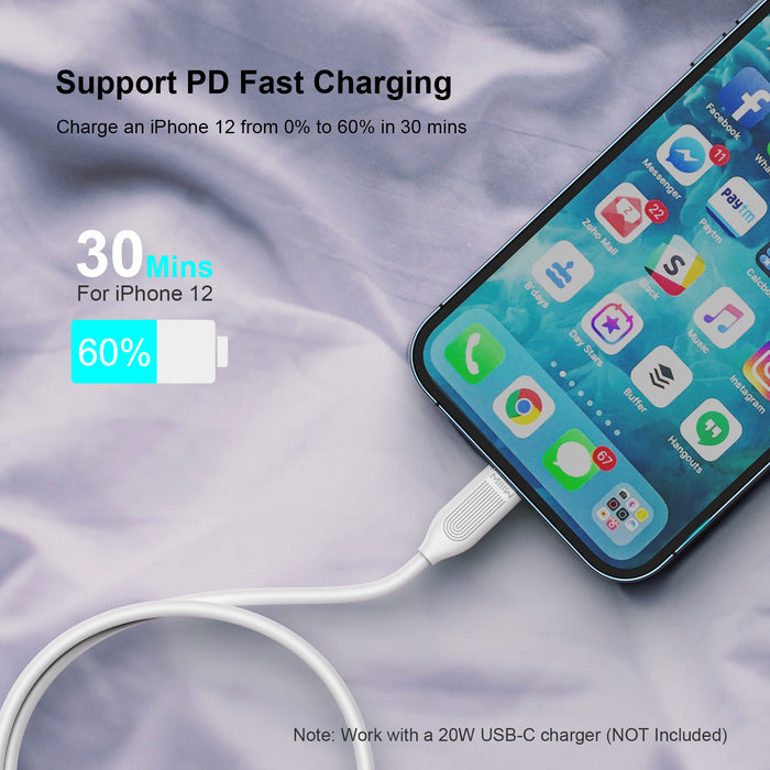 XIAOMI 4ft Fast Charger Cable USB-C Fast Charging Cord for iPhone, Black