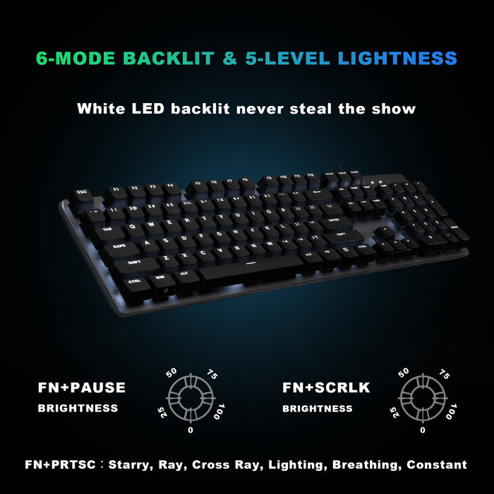 XIAOMI G03 Full Size Mechanical Wired Gaming Keyboard, Grey