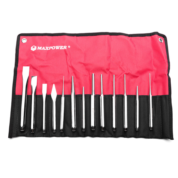 MAXPOWER Steel Punch and Chisel Set, 13PCS