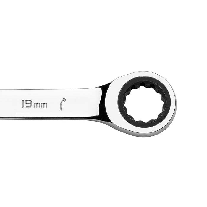Jetech Double Box End Ratcheting Wrench (17mm x 19mm), Metric