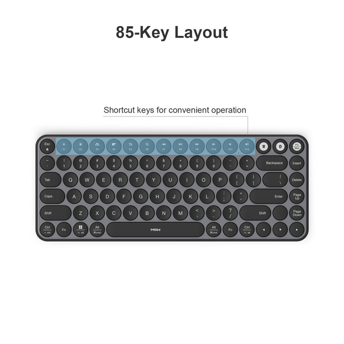 XIAOMI K07 Dual Mode Wireless Bluetooth Keyboard, Black