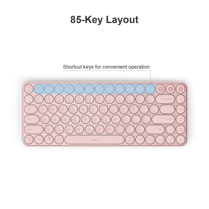 XIAOMI K07 Dual Mode Wireless Bluetooth Keyboard, Pink