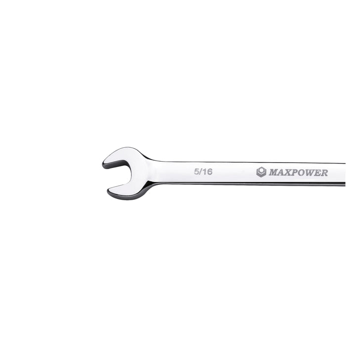 MAXPOWER Ratcheting Combination Wrench Set (5/16in - 7/8in), SAE, 10PCS