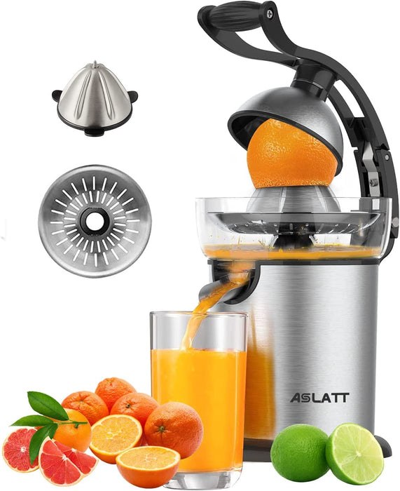 Electric Citrus Juicer, Stainless Steel with Handle
