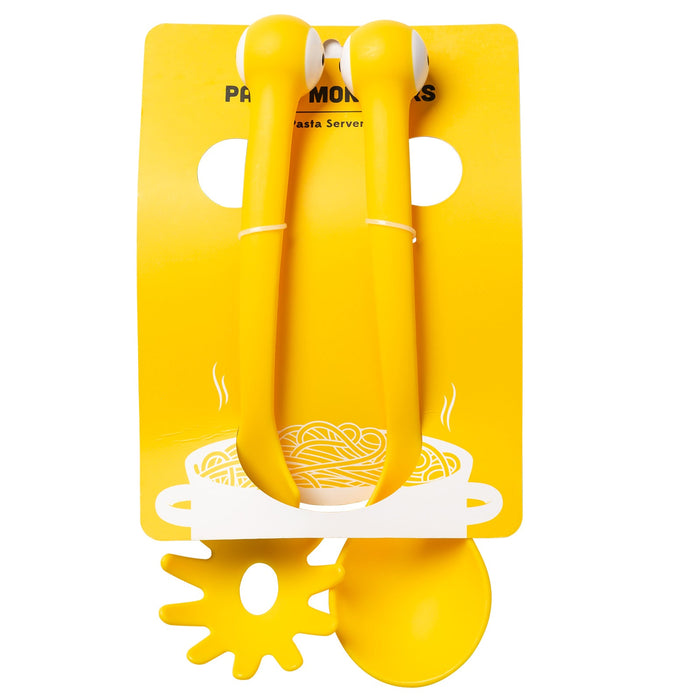 VENTRAY Home Monsters Pasta and Salad Servers,Yellow