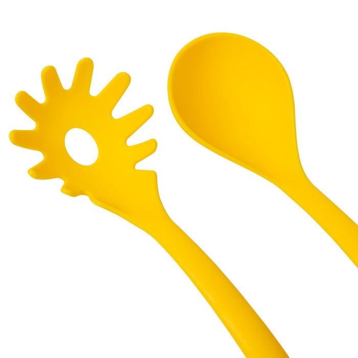 VENTRAY Home Monsters Pasta and Salad Servers,Yellow