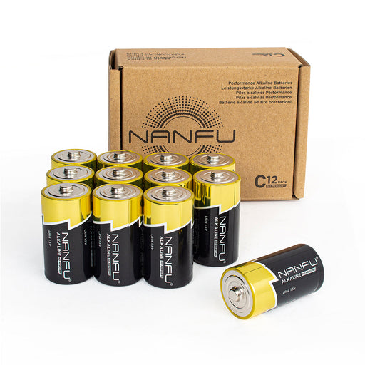 Alkaline C Cell Batteries ,12 Battery Count