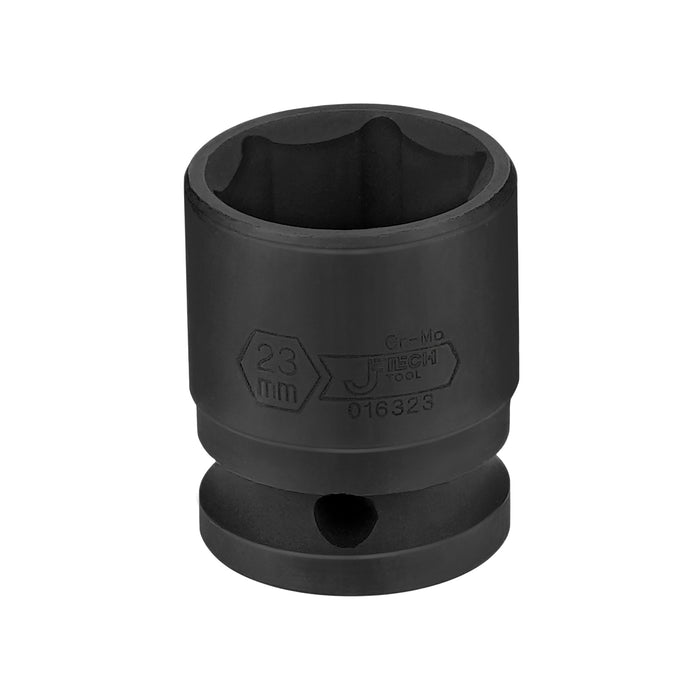 Jetech 1/2 Inch Drive 23mm Standard Impact Socket, Metric