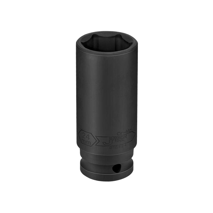 Jetech 1/2 Inch Drive 24mm Deep Impact Socket, Metric