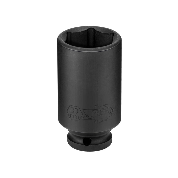 Jetech 1/2 Inch Drive 30mm Deep Impact Socket, Metric