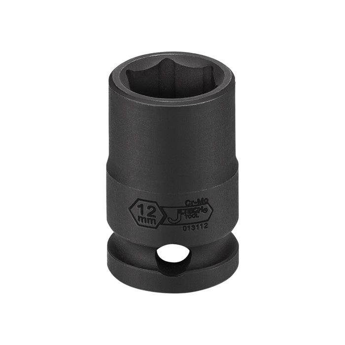 Jetech 3/8 Inch Drive 12mm Standard Impact Socket, Metric