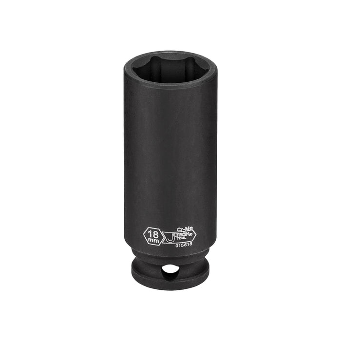 Jetech 3/8 Inch Drive 18mm Deep Impact Socket, Metric