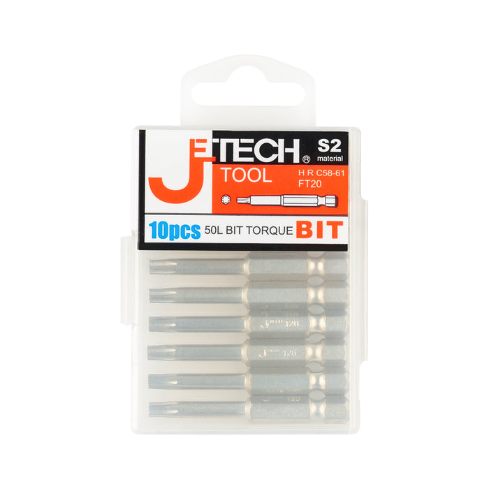Jetech 50mm T20 Magnetic Torx Bits, 10PCS