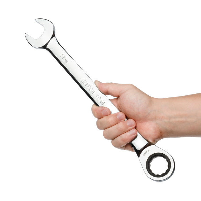 Jetech 27mm Ratcheting Combination Wrench, Metric