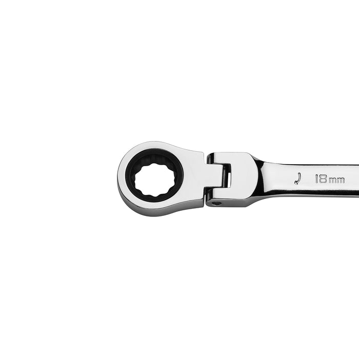 Jetech 18mm Flexible Head Gear Wrench, Metric