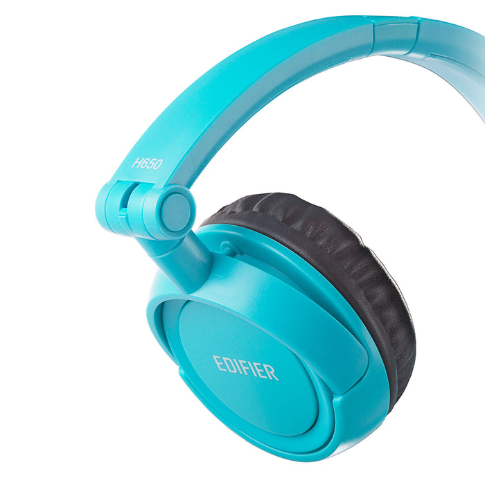 Edifier H650 On-Ear Headphones - Foldable and Lightweight Headphone - Blue