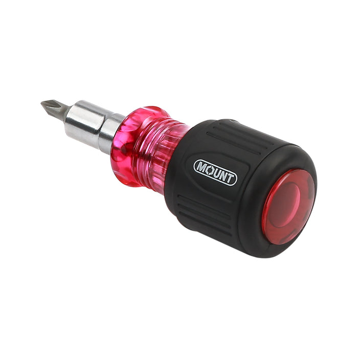 6 in 1  Stubby Multi-bit Screwdriver