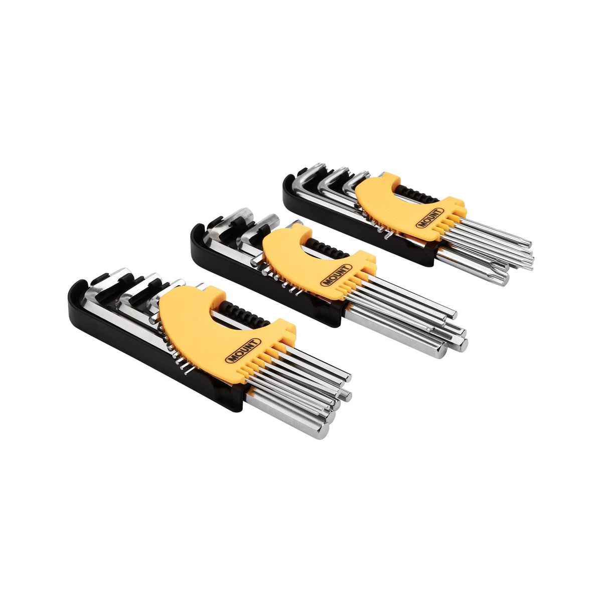 MOUNT 30-PCS Long Arm Hex Key Set With Ball End, Professional Wrenches Cr V Steel Portable Tool Kit With Hinged Carry Case For Vehicle Repair