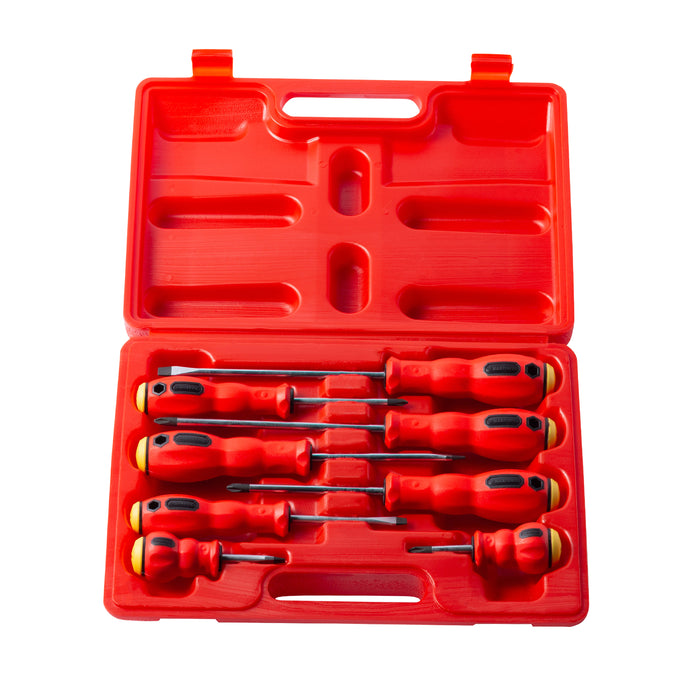 8pc Screwdriver Set,With Oil Resistant Handle