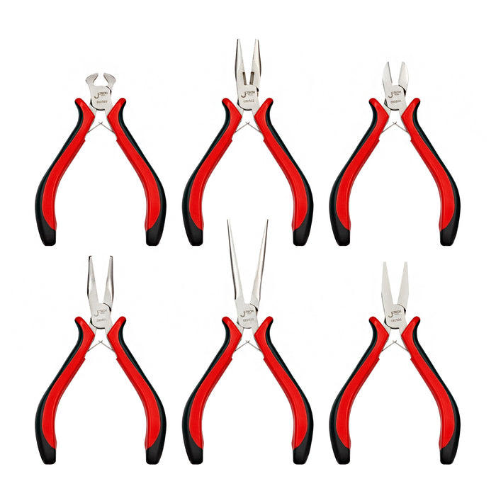 6pc mini pliers set|| bent nose|| long nose|| niddle nose|| flat nose|| cutting pliers|| end cutter