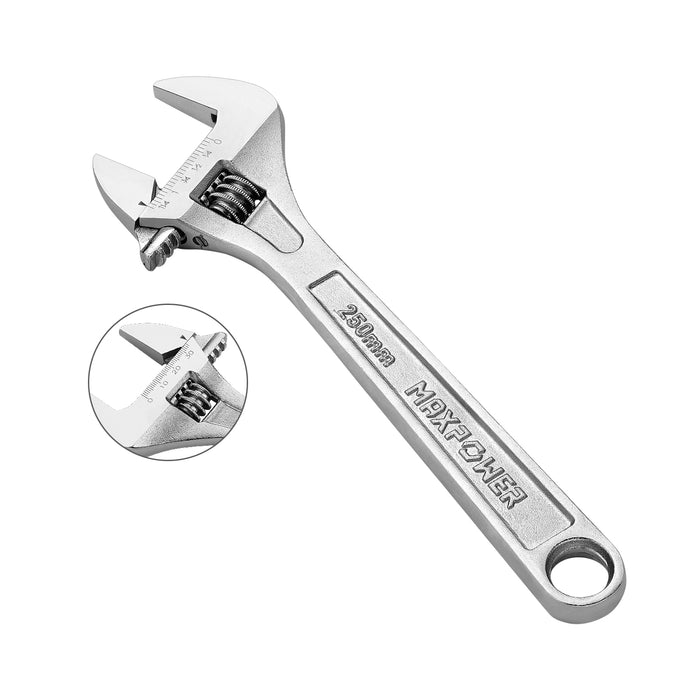 250mm(10'')heavy duty wide opening Adjustable Wrenches