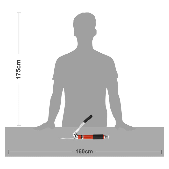 MAXPOWER Dual Piston Lever Action Grease Gun for 600cc Bulk Loading