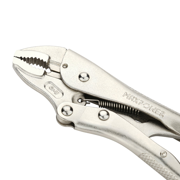 MAXPOWER Locking Pliers Set (7in Curved Jaw and 6in Long Nose), 2PCS