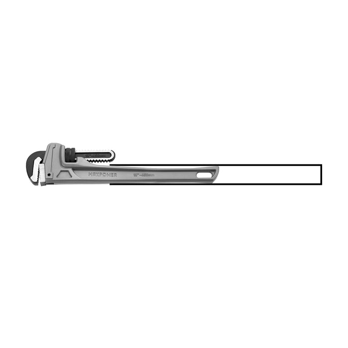 MAXPOWER Aluminum Straight Pipe Wrench, 18 Inch(450mm)