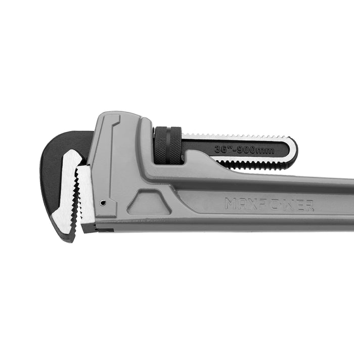 MAXPOWER Aluminum Straight Pipe Wrench, 36 Inch(900mm)