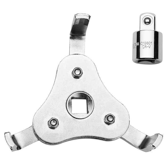 Jetech 3-Jaw Adjustable Oil Filter Wrench for φ63mm-102mm Oil Filter