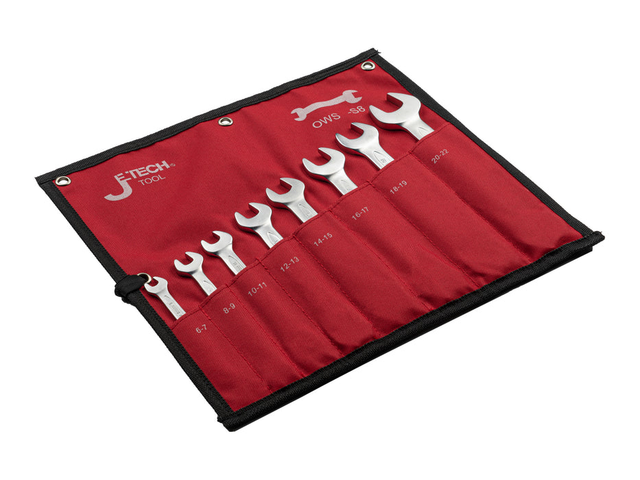 8pc Double Open Wrench Set