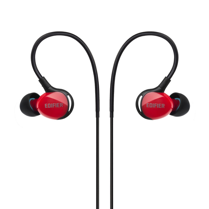 Edifier P281 Waterproof Computer Headset - Sports In-Ear Earphones IP57 Rated - Red